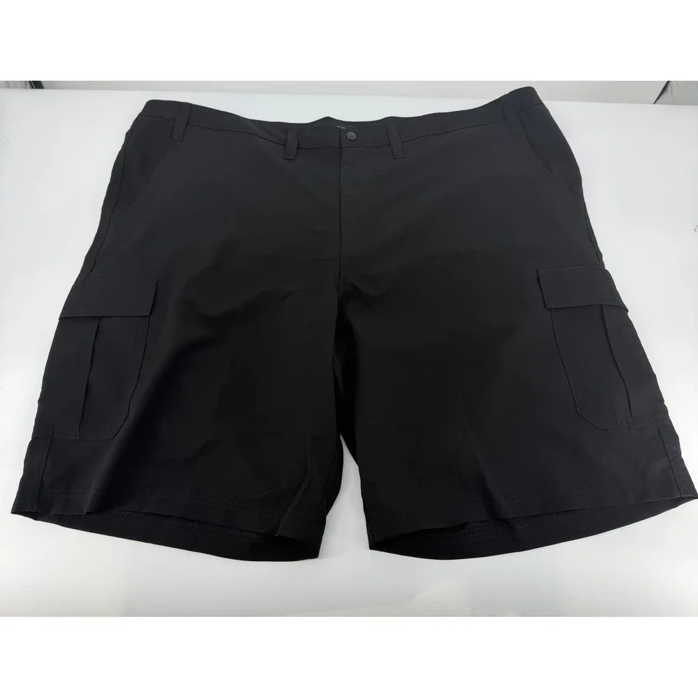 Lee Cargo Shorts Mens 52 Black Performance Quick Dry Lightweight Gorpcore